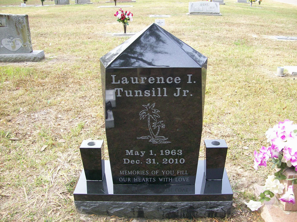 Upright Tombstone Single Laurence