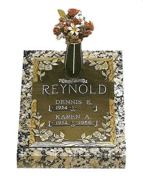 Flat Headstone Double Bronze Reynold