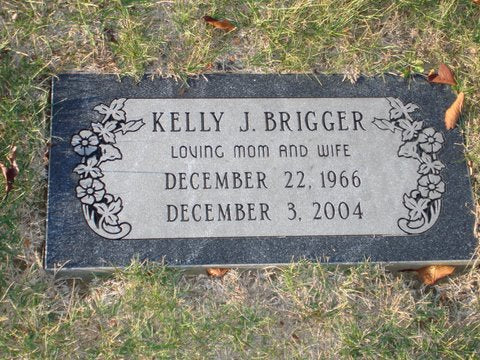 Flat Tombstone Customized Single Granite Flower Border