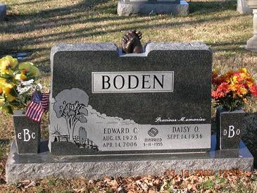 Upright Double Headstone Boden