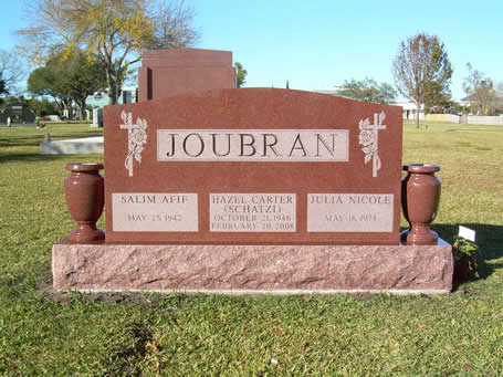 Upright Double Headstone Joubran