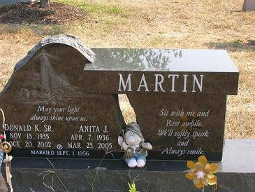 Upright Double Headstone Martin