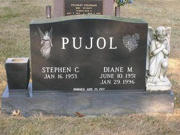 Upright Double Headstone PU