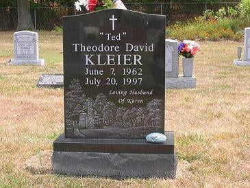 Upright Tombstone Single Kleier